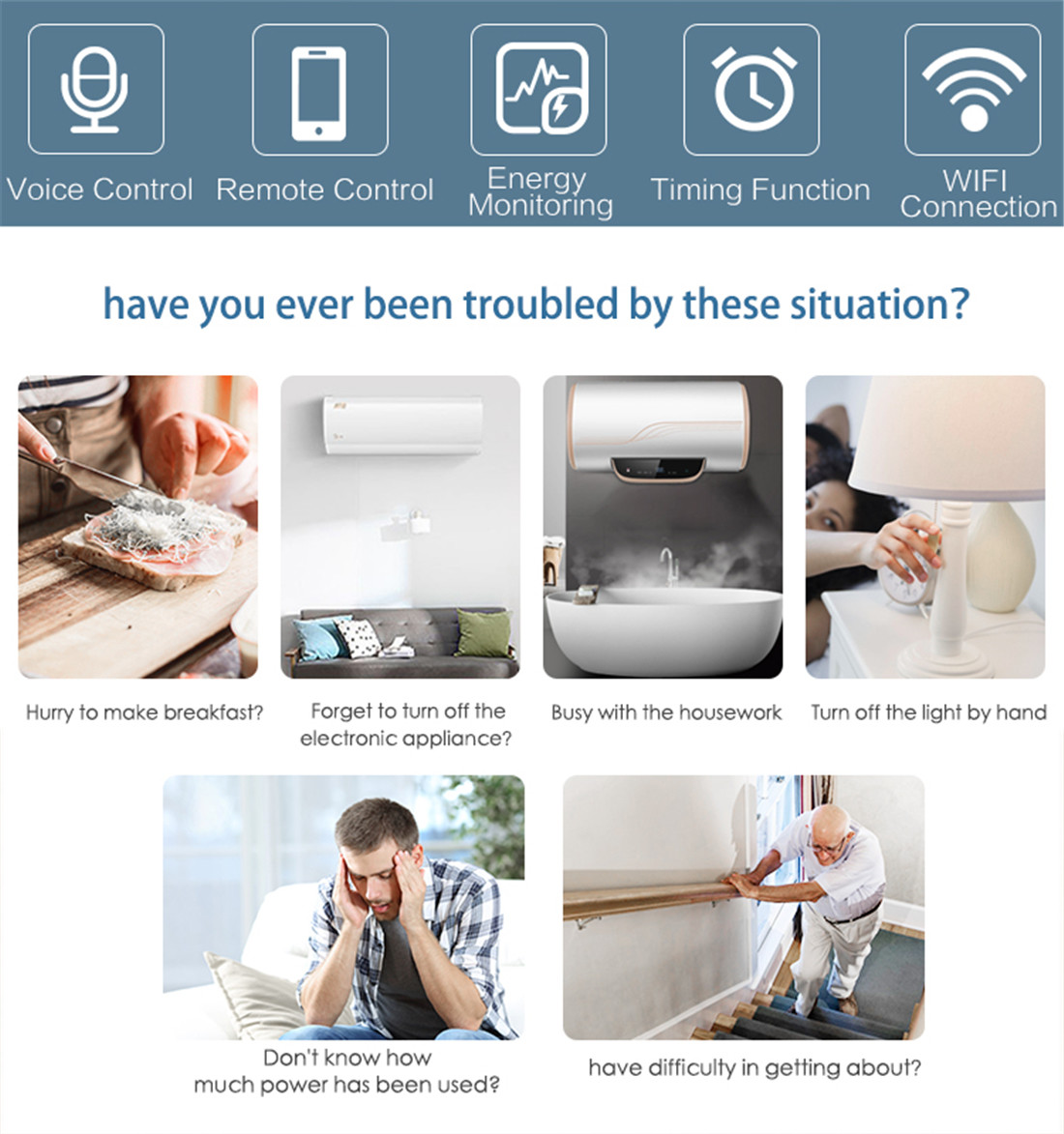 EU Smart Wi-Fi Plug Socket Work With Alexa/Google Home