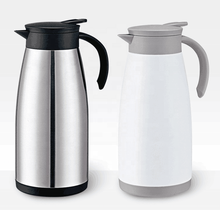1500ml 304 Stainless Steel Insulated Coffee Carafe Pot Thermal Hot Water Pot