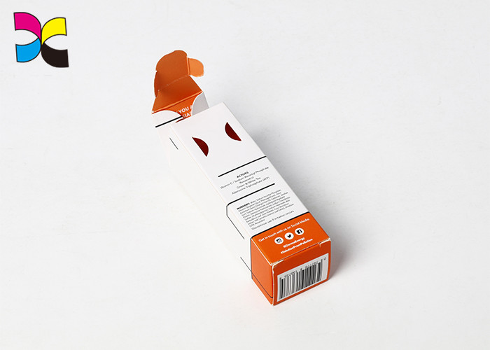 Reclyed Folded Printed Gift Boxes For Cosmetics Die - Cutting Round Conner