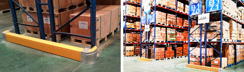 Flexible Pedestrian Barrier  Anti-Collision Guardrails Warehouse Safety Barrier Traffic Guardrails