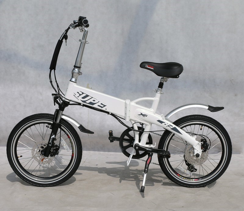 25 - 32KM/h Compact Folding Electric Bike 20 Inch With Front Rear Disc Brake