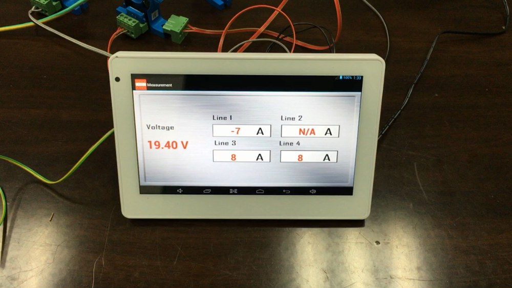 Android  Screen For Current And Voltage Detection