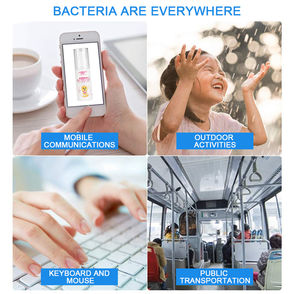 Skin Waterless Alcohol Hand Sanitizer Gel , 80ml Wash Free Instant Antibacterial Hand Sanitizer