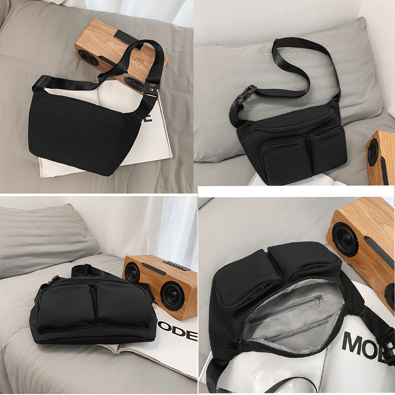 Sympathy Casual Sport Shoulder Chest Bag Waterproof Nylon Men Women Waist Bag