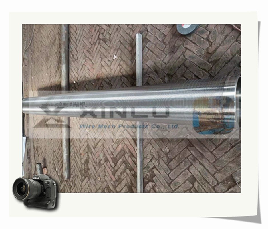Wire Wrapped Water Well Screen Pipe 450 PSI Pickling Electrolytic Polishing
