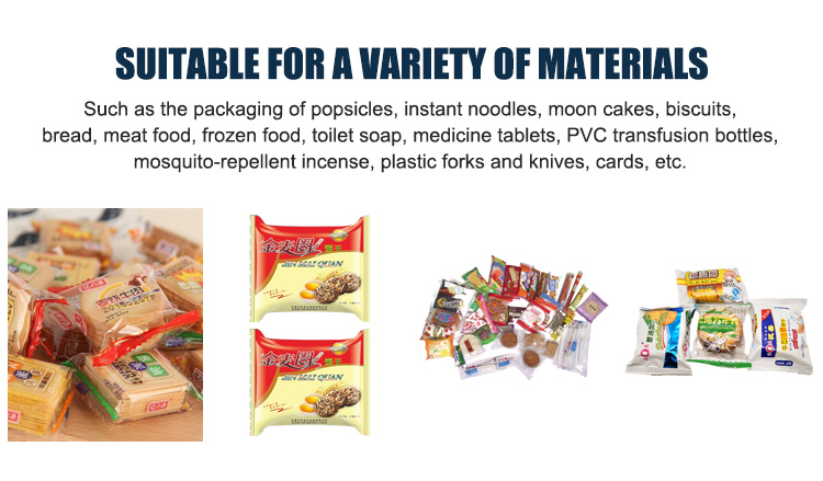 Commercial Biscuit Pouch Packing Machine , Horizontal Bar Rusk Small Sachet Packing Machine
