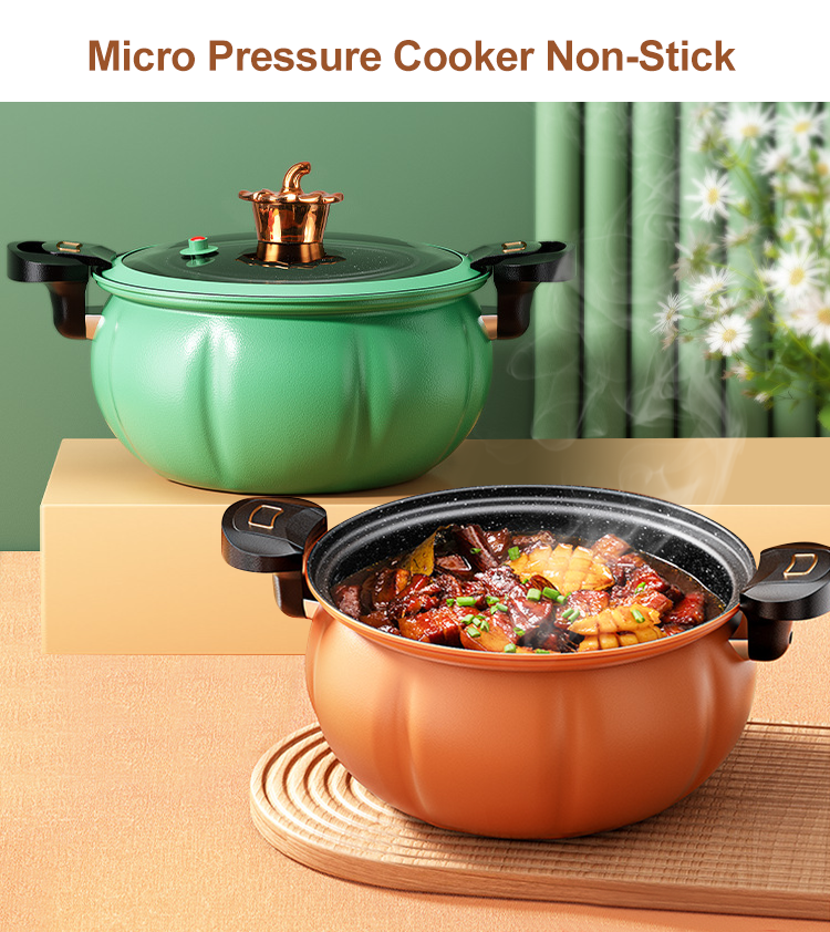 28CM Large Capacity Iron Kitchen Pressure Cooker Maifan Stone Non Stick Coating