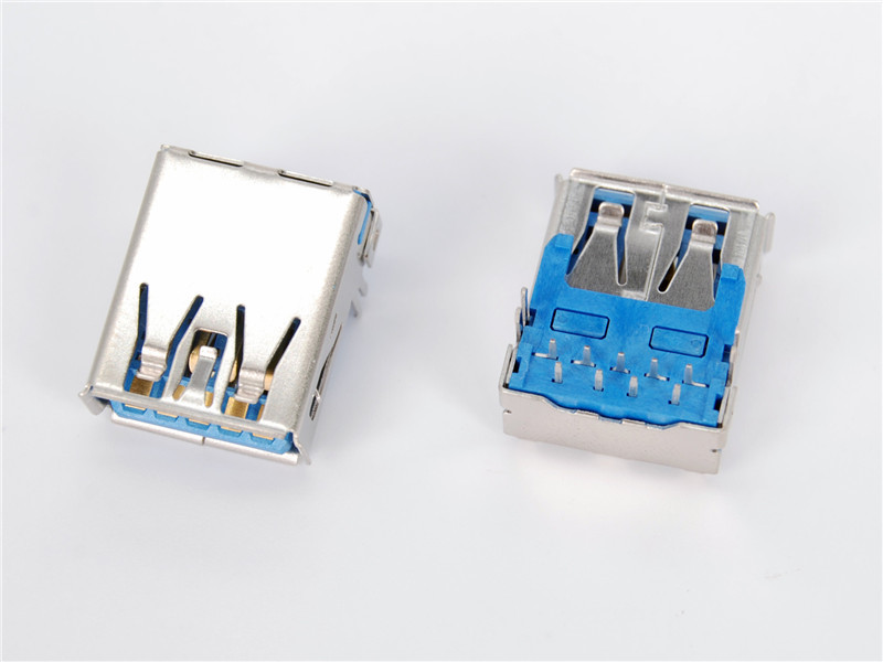 USB3.0 A Type Receptacle (Standard), Reflow Soldering， HULYN