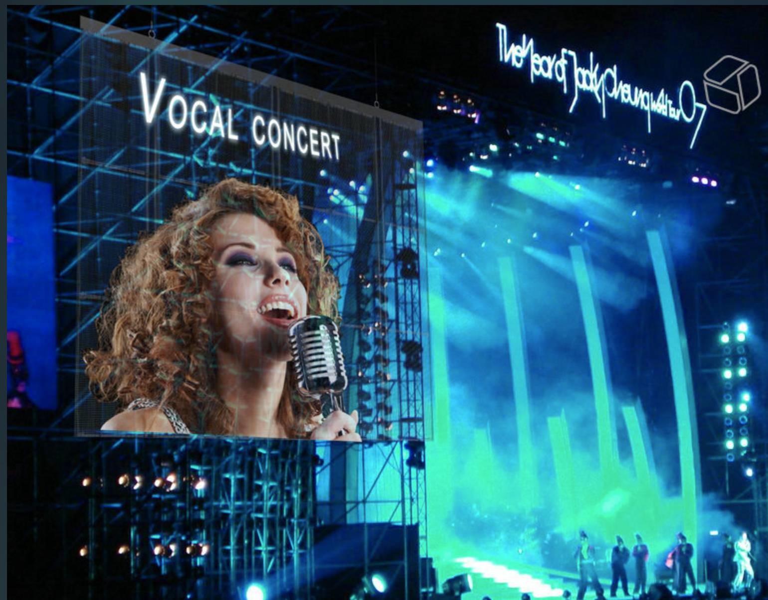 Advertising Smart LED Glass Display 500mm*125mm Transparent LED Screen