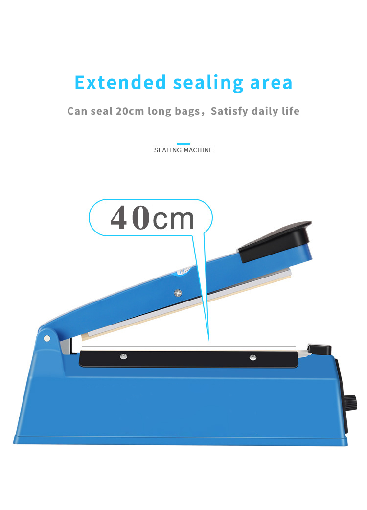 Max Speed 25pcs/min Manual Hand Heat Sealing Machine for Plastic Bags PE PP Bags