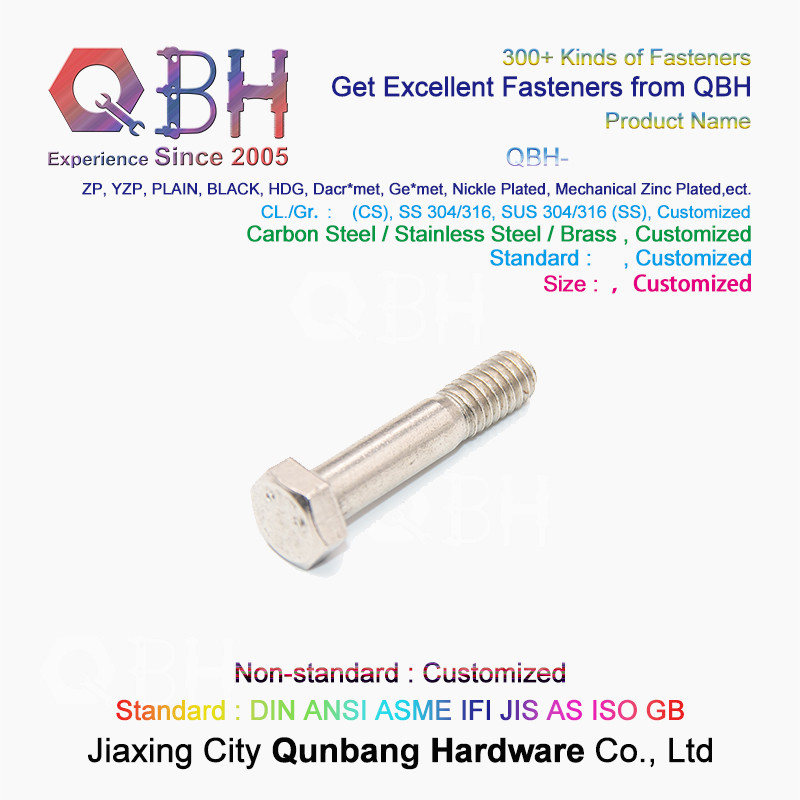 Din 931 Hex Bolt Half Thread M6 M8 M10 M12 M14 M16 M24