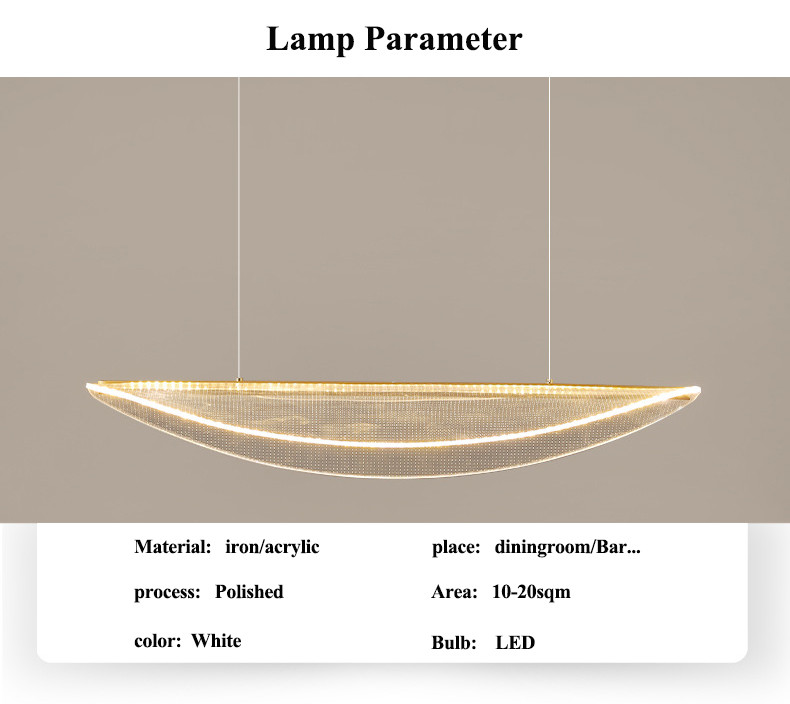 Modern LED Ceiling Pendant Lamp Home Dining Room Acrylic Lamp(WH-AP-585)