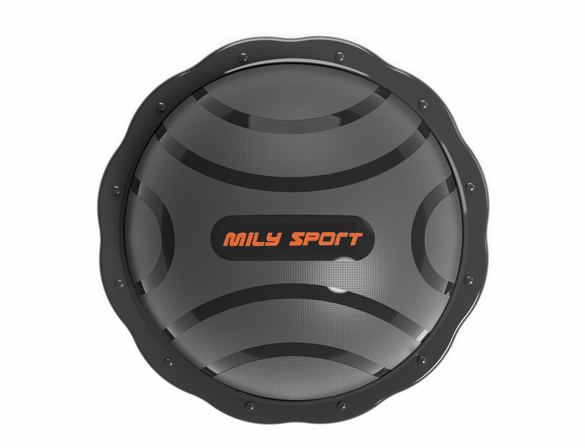 0.58M ABS Balance Ball With Resistance Bands Half Ball For Working Out