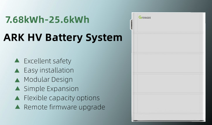 LFP Growatt Ark Hv Battery 7.68kwh To 25.6kwh Solar Storage Battery