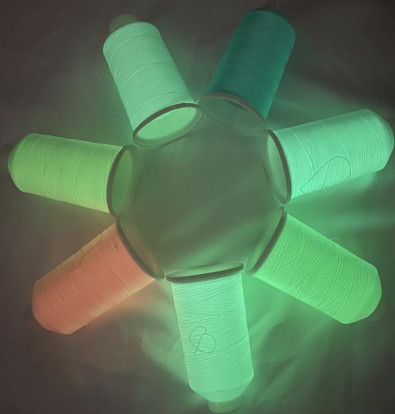 Glow Dark Fluorescent Knitting Wool 150D 100 Meters Length