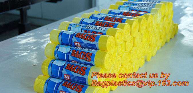 Waste Bin Liners for Home, Office,Trash Bags Small Drawstring Garbage Bags,Handle Trash Bag, with Power Strip, bagease