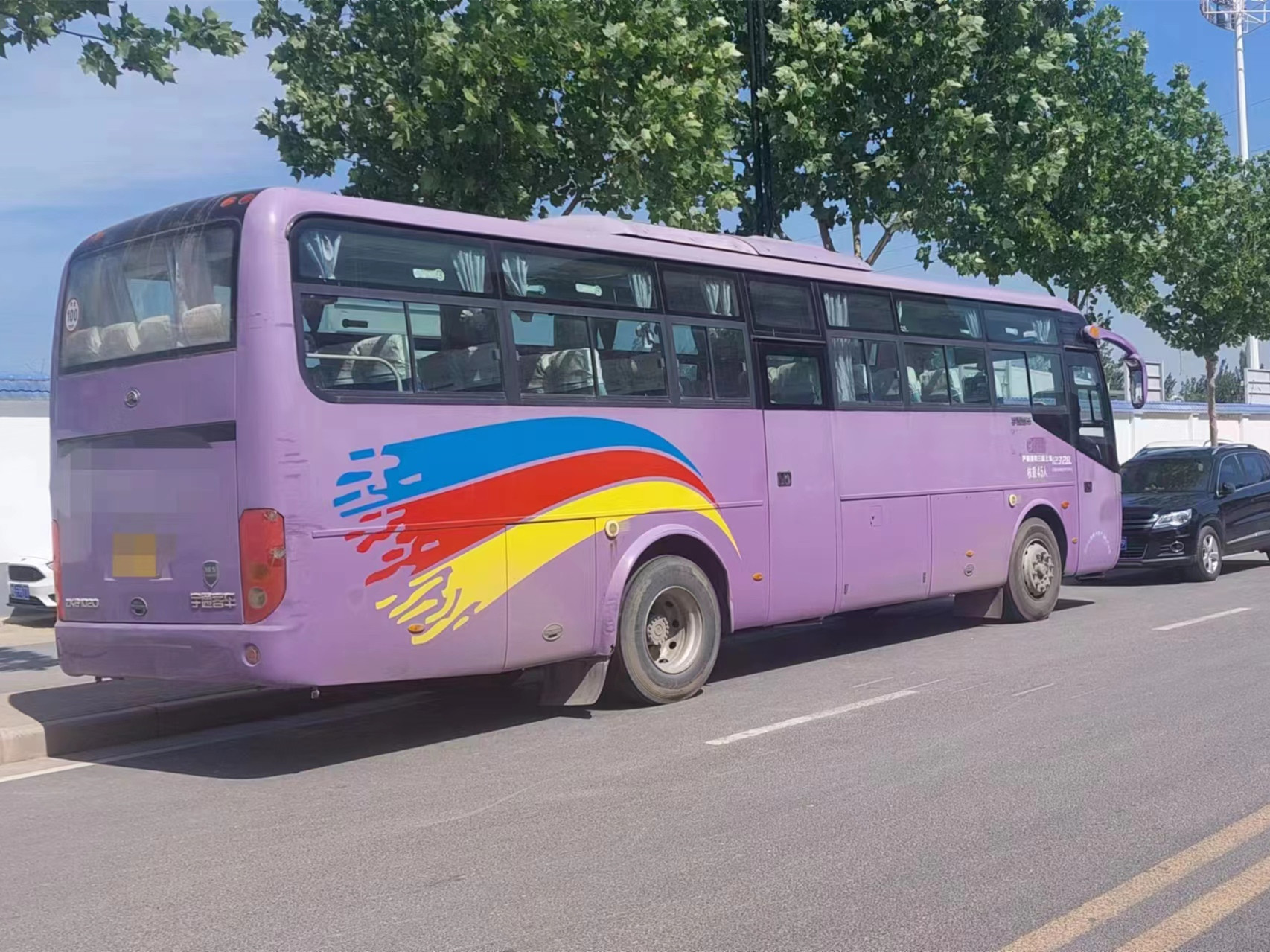 Long Distance 45 Seater Tourist Shuttle Bus Second Hand Team Travel Bus