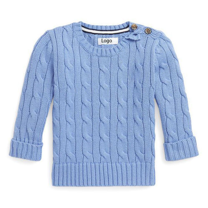 2023 Winter sweaters for kids cable knitting pullover Children Girls sweaters Clothes kids