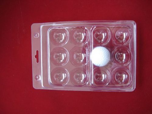 12 packs golf ball blister packaging tray clear transparent folded packaging