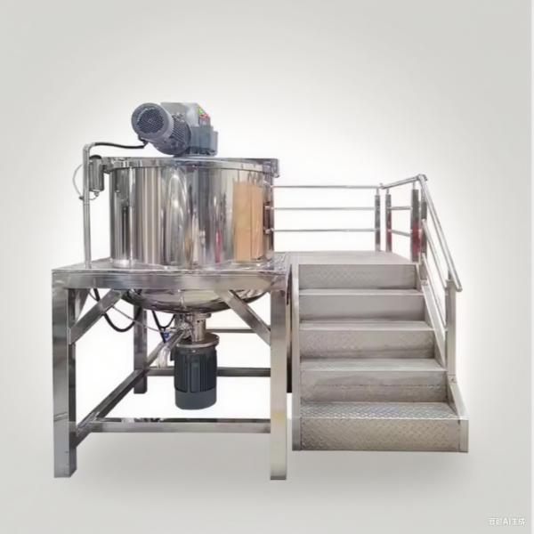 Half Open Lid Homogenizer Mixer Tank 1000L For Automatic Shampoo Lotion Blending