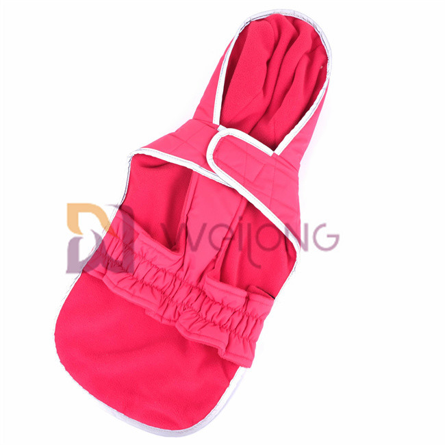 Taslan Quilting Patch Hoodie Reflective Dog Jacket Velcro Opening Pet Hoodie