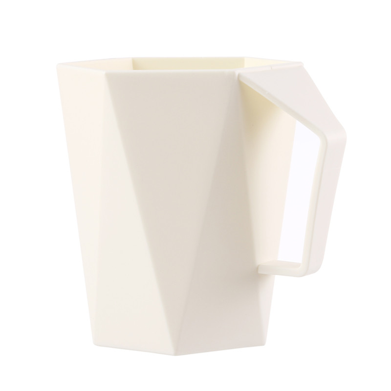 Simple Style Bathroom Gargle Cups Geometric Pattern For Couples