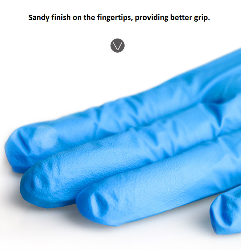 Disposable Class I Vinyl Nitrile Blend Gloves Latex Free 100pcs/Box