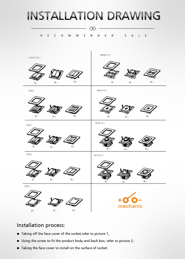 Tuya App Zigbee Dimmer Light Switches High Voltage Plastic Panel