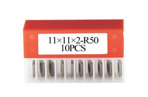 Buy cheap 11mm Square Carbide Inserts With Radius 11×11×2.0mm-R50-30° For Woodworking product