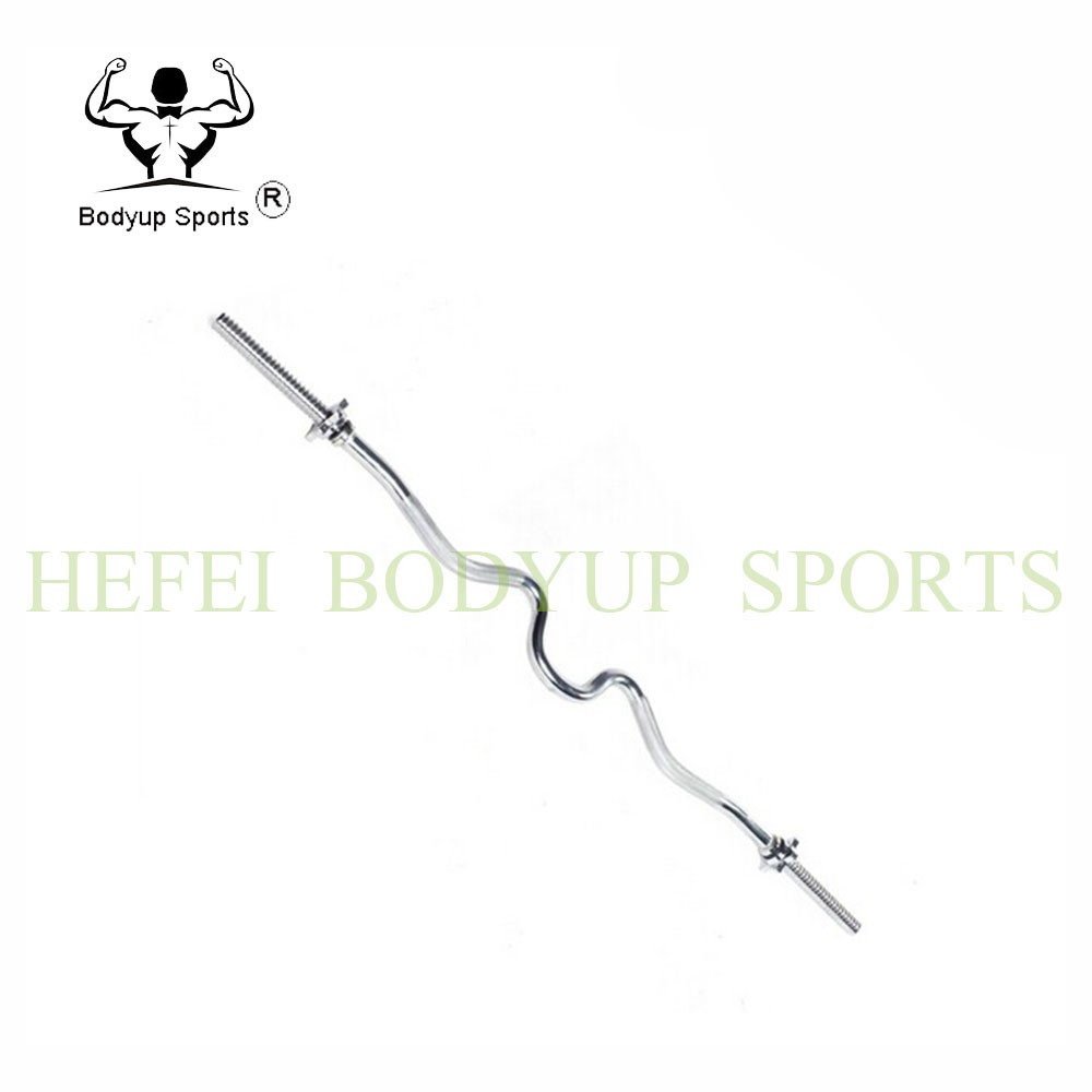 Standard Super EZ Curl Weight Lifting Bar 47" Size Solid Steel Material