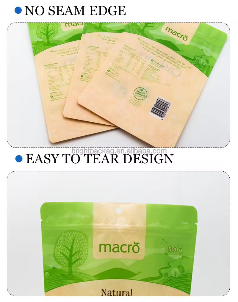Premium Quality Plastic Composite Food Zipper Bags - Durable, Leak-Proof & Easy-Seal Packaging Solution