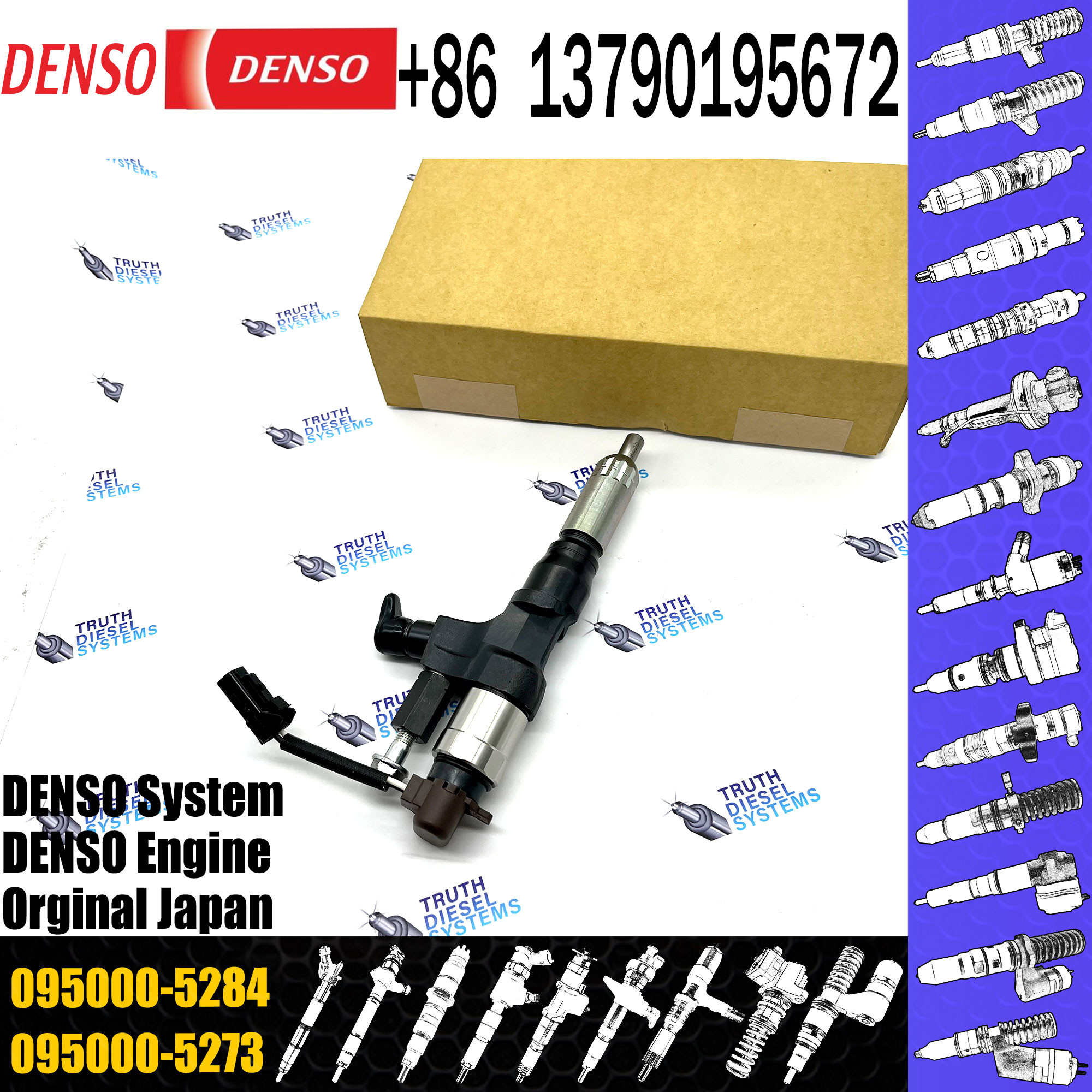 095000-5284 Fuel injector 095000-528 Fuel injector 23670-E0291 Fuel injector