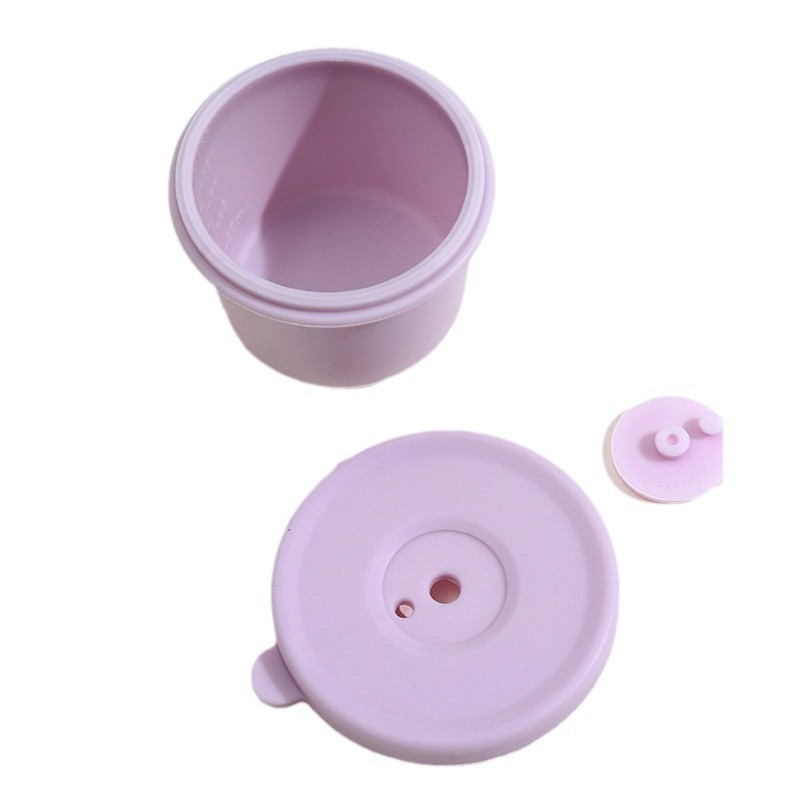 Silicone Baby Food Storage Containers, 4 Oz Reusable Small Snack Containers Freezer Storage With Airtight Lids Leak Proof For Infants Kids Babies,