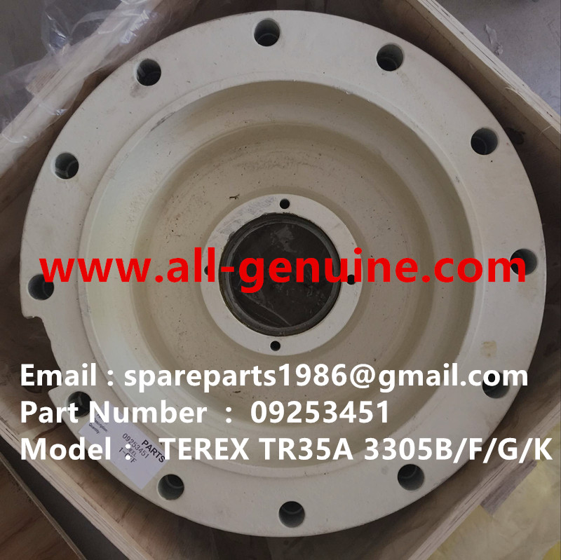 09253451 WHEEL TEREX NHL CUMMINS ALLISON 3303 3305 3307 TR35A TR50 TR60 TR100 UNIT RIG MT3300 MT3600 MT3700 MT4400