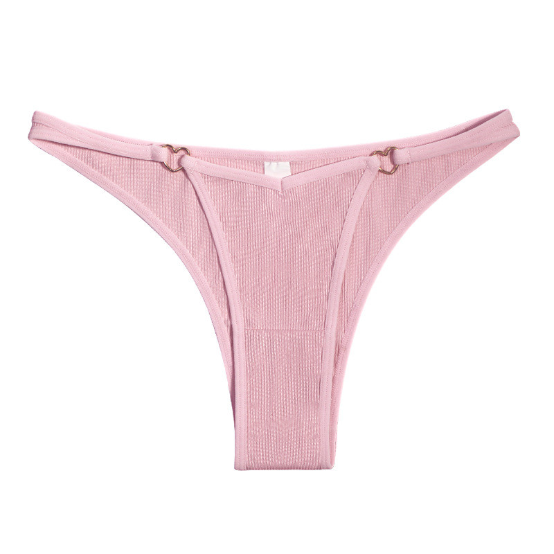 Sexy G String Underwear For Ladies Adjustable Low Waist Seamless Brief Hipster Panties Heart Shape Ring Thong
