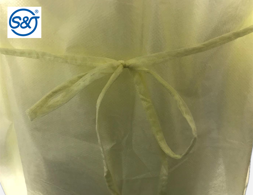 Disposable Isolation Gown 30-65g Non-woven surgical disposable isolation gown disposable uniform