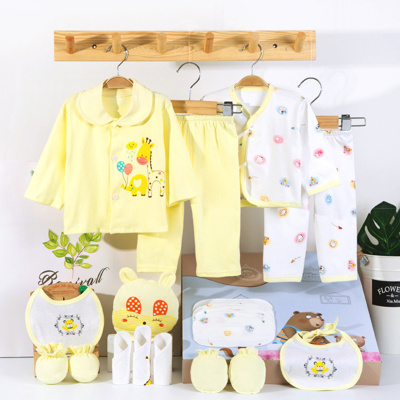 Golden supplier 100% cotton baby clothings gift clothes box newborn new born baby gift set