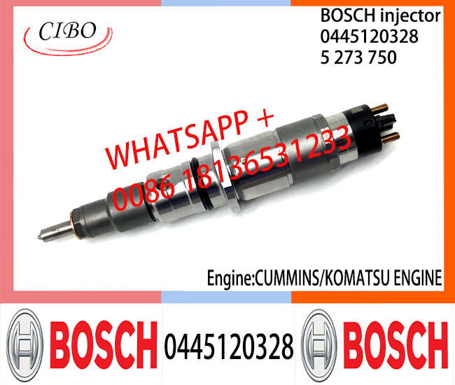 BOSCH 0445120328 Neutral Diesel Fuel Injector Assembly 0445120328 5273750 For CUMMINS/KOMATSU Engine
