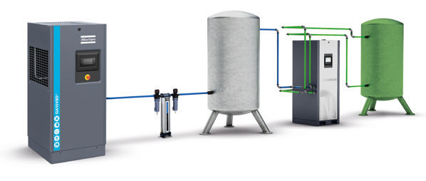 ISO Certificate PSA Nitrogen Generator NGM4 Atlas 32.3x30.4x82.3inch size