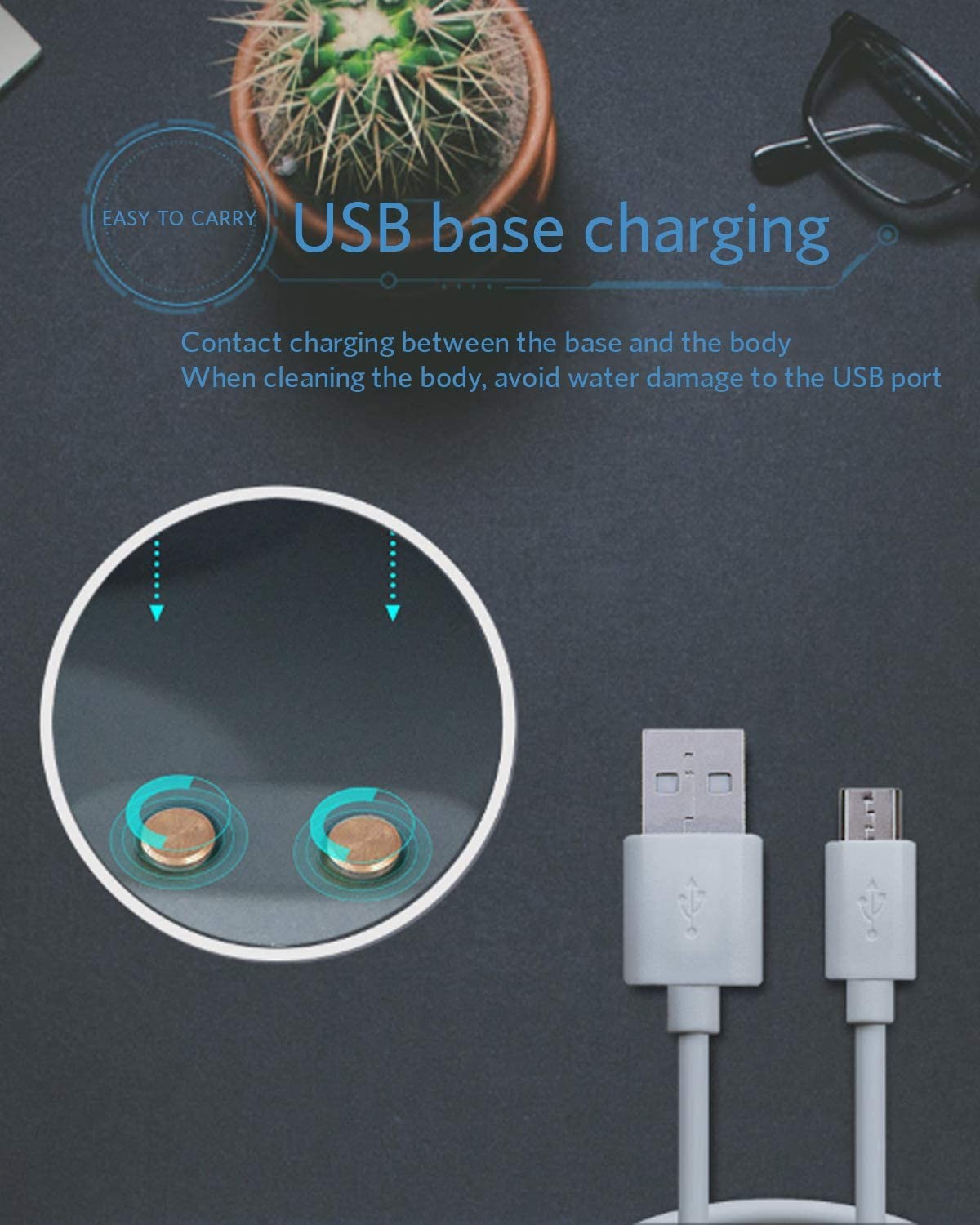 USB Charging 3d Kneading Head Scalp Massager ROHS Approved