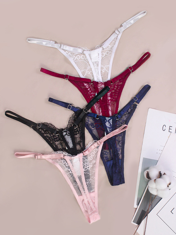G Strap Panties Sexy String Panties Underwear Slutty Sexy Lace Thong Adjustable