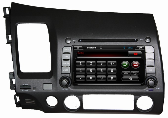 Ouchuangbo 2 din Touch Screen Android 4.2 Car DVD Stereo Radio System for Honda Civic (left) 2006-2011 OCB-7035C