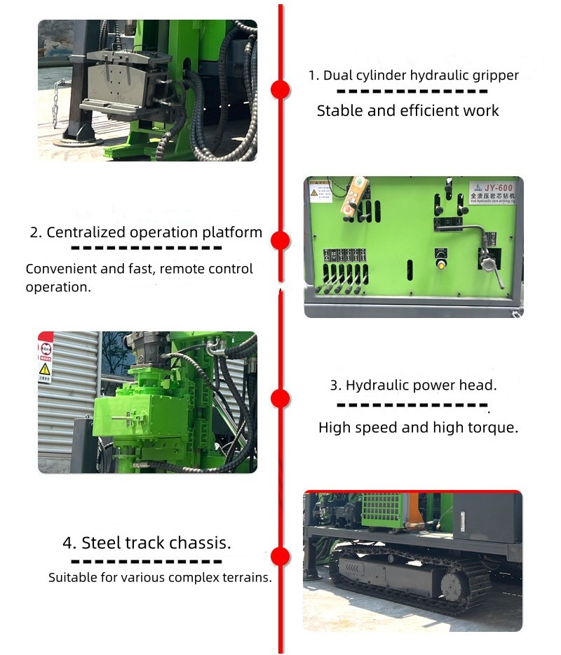 Diamond Core Mining Exploration Drilling Rig With Hq Nq Bq Pq Core Lifters