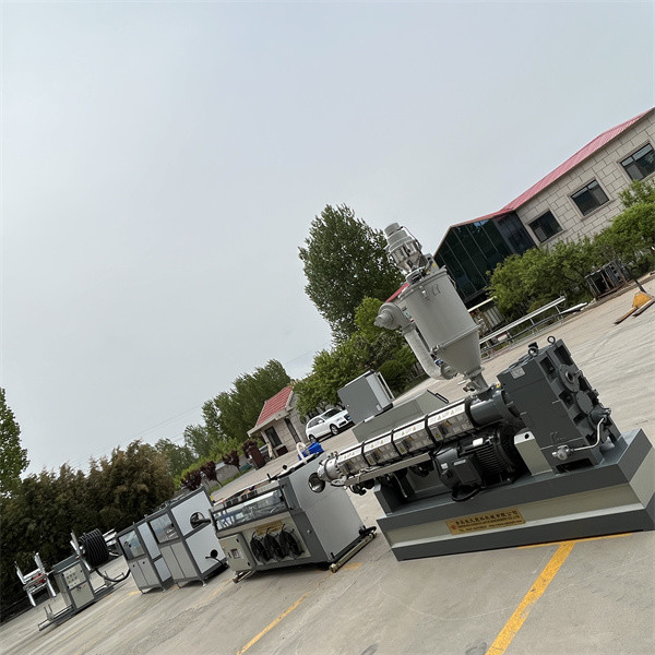 PE Spiral Pipe Extrusion Line Single Wall Plastic Corrugated Pipe Production Machine