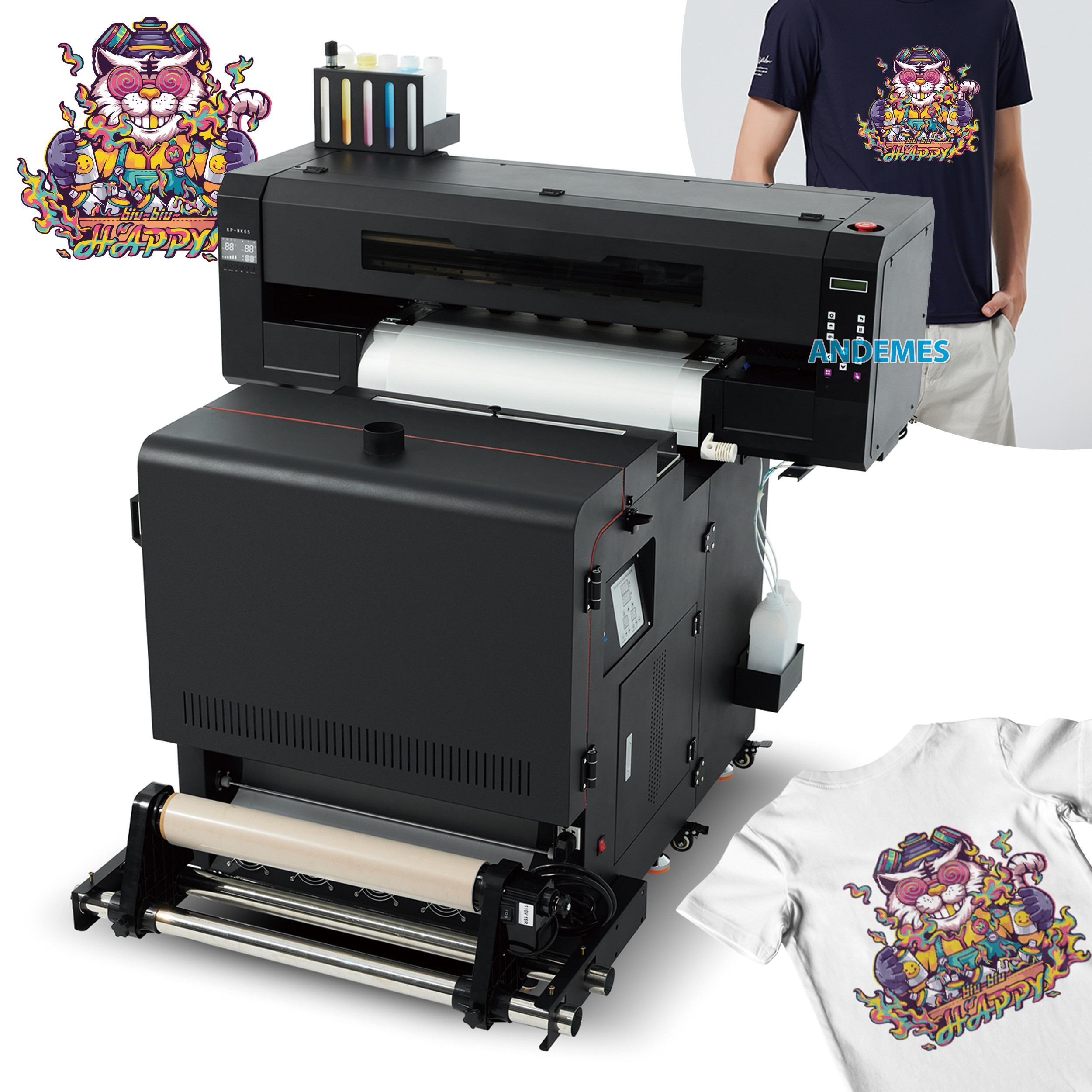 Automatic Grade Automatic A1 DTF Printer With Ink Textile PET Film Ink Printing Width A1 24 Inches