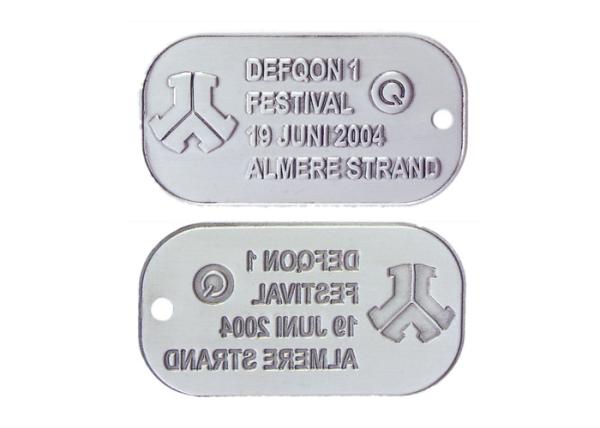 Custom Aluminum, Stainless Steel, Pewter Man - Woman Stamped Personalised Dog
