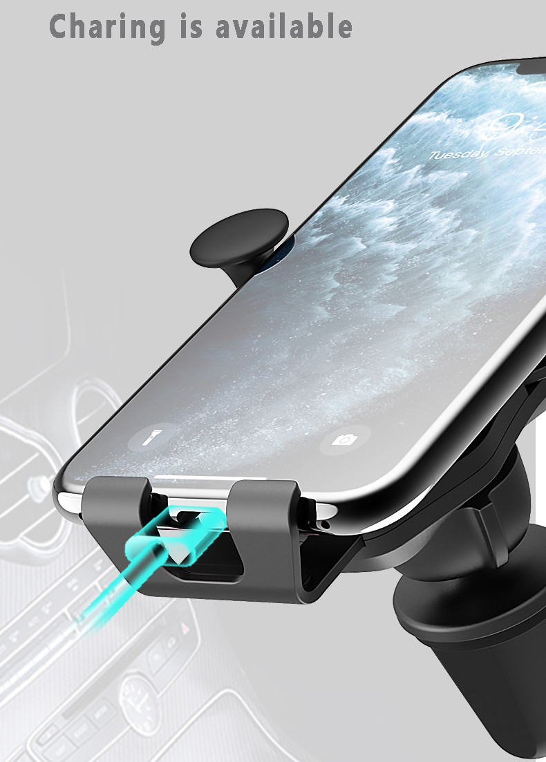 Car Mount Phone Holder Automatic Locking Universal Air Vent GPS Cell Phone Holder for Car for iPhone X/8/7/7P/6s/6P/5S