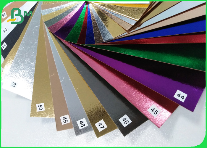 New Design Gold Silver Blue Metallic Foil Kraft Paper Fabric For Hang tags