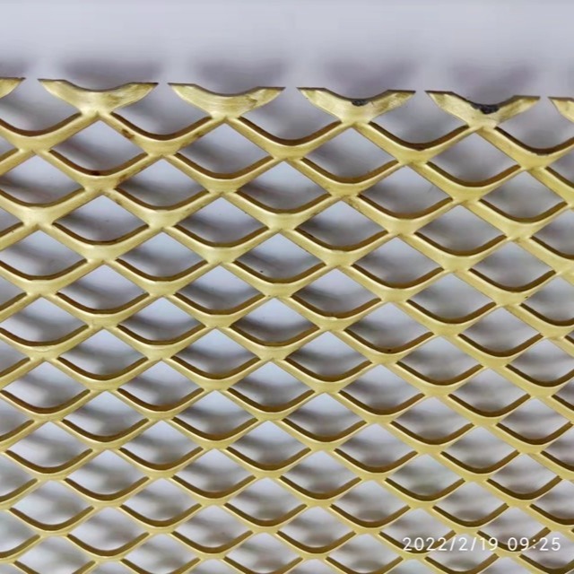 Decorative Aluminum 2mm Expanded Metal Mesh For Ceiling And Curtain Wall