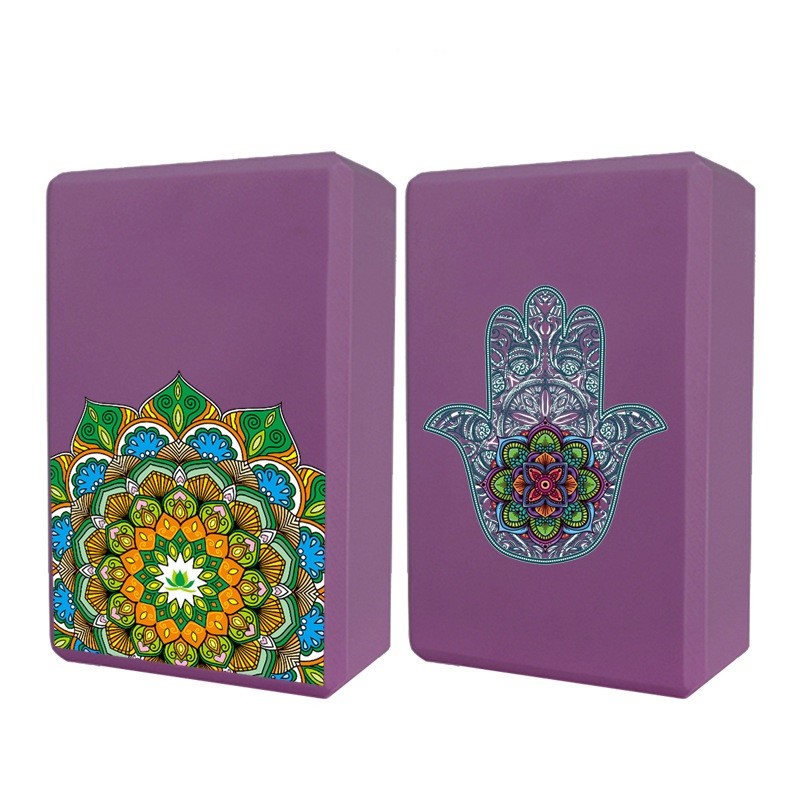 Printed Fitness Pilates Exercise EVA Gym Yoga Block